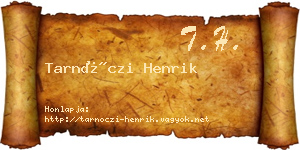 Tarnóczi Henrik névjegykártya